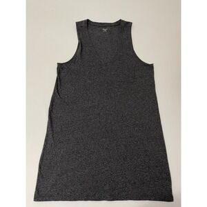 Madewell V-Neck Pocket Tank Dress / Tunic‎ Sleeveless Stretch Dark Gray Size XL